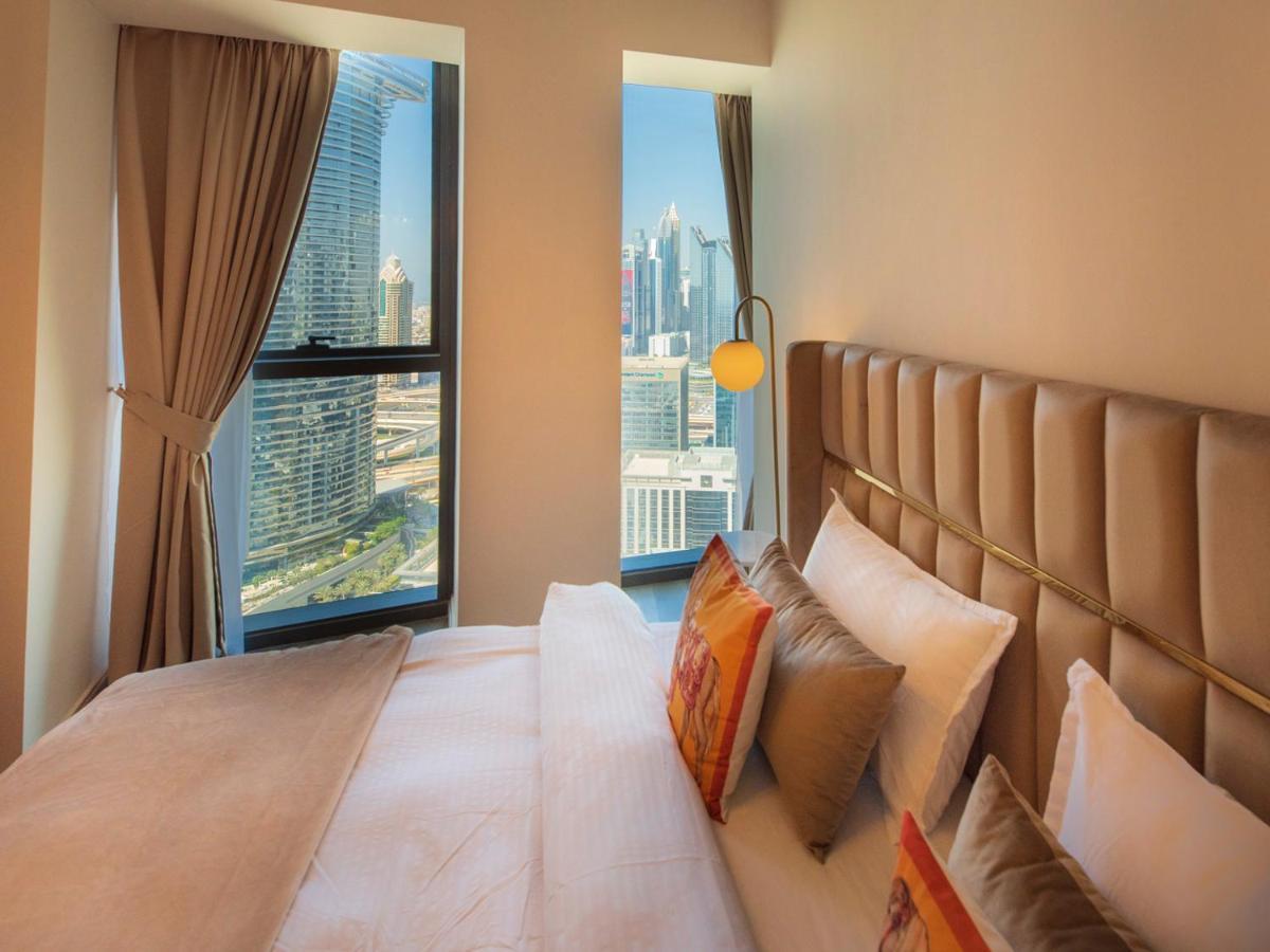 First Class 3Br With Full Dubai Skyline & Sea View Apartman Kültér fotó