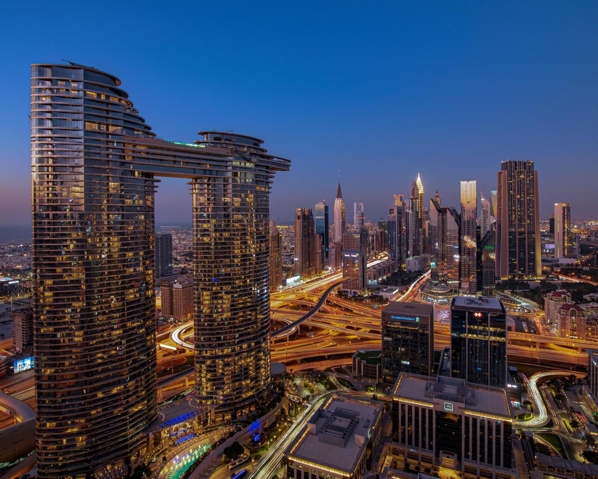 First Class 3Br With Full Dubai Skyline & Sea View Apartman Kültér fotó