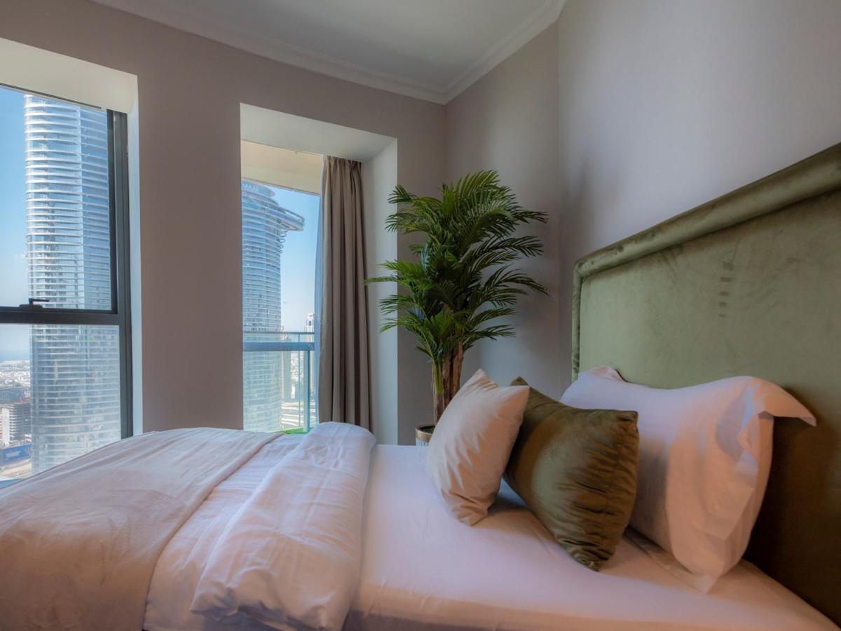 First Class 3Br With Full Dubai Skyline & Sea View Apartman Kültér fotó